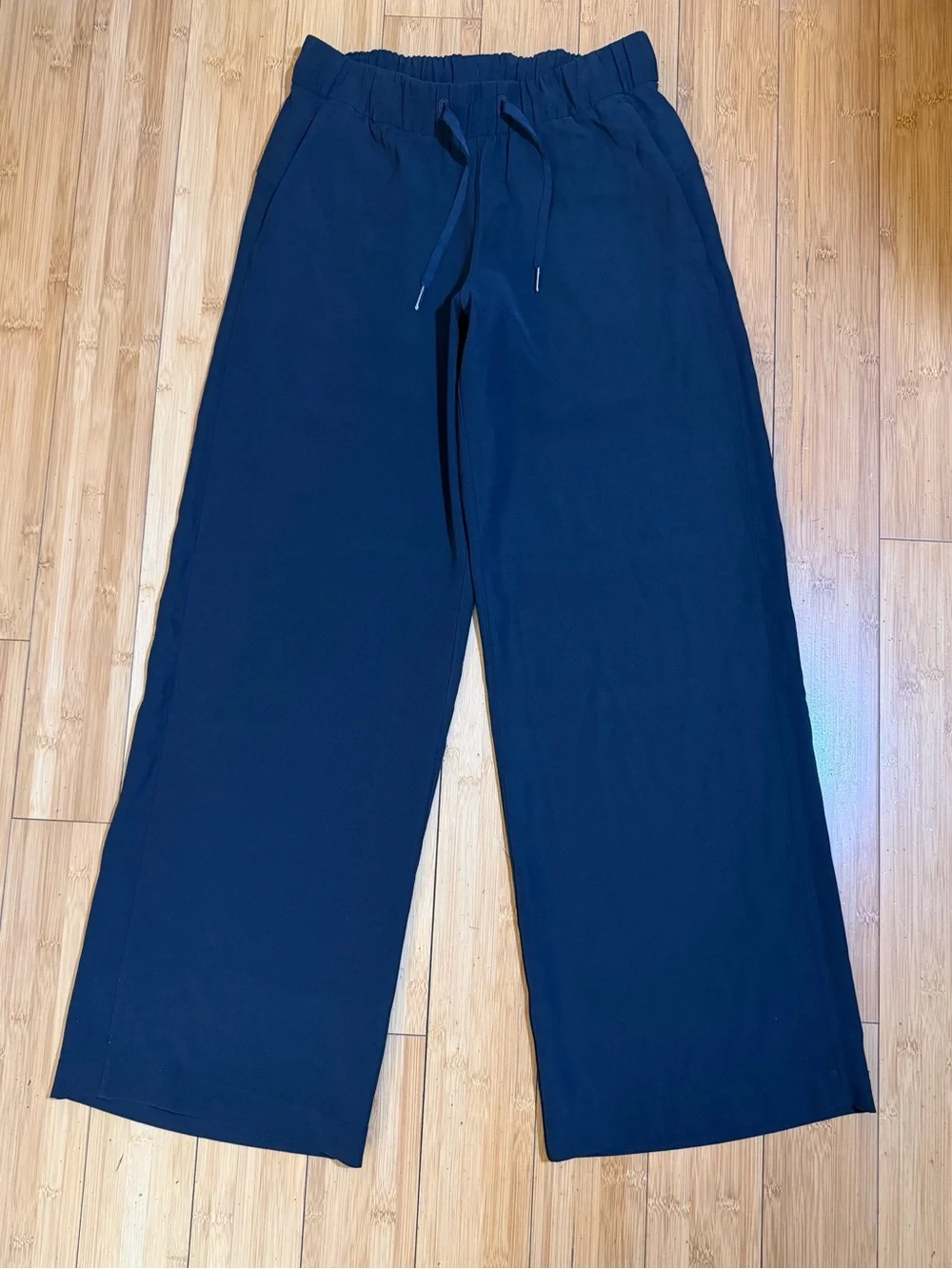 lululemon athletica Black Wide-Leg Drawstring Pants